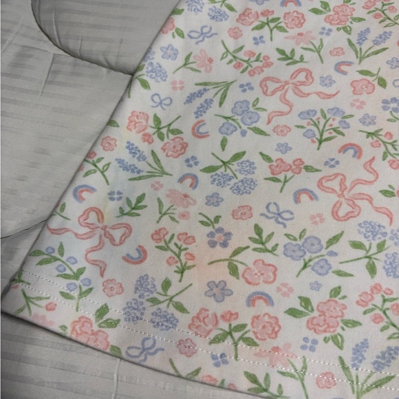 Grace and James Kids Bow and Floral Long Sleeve Dress - Picture 2 of 9